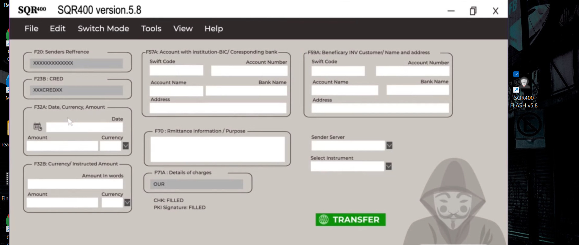 SQR400 Flash Fund v5.8