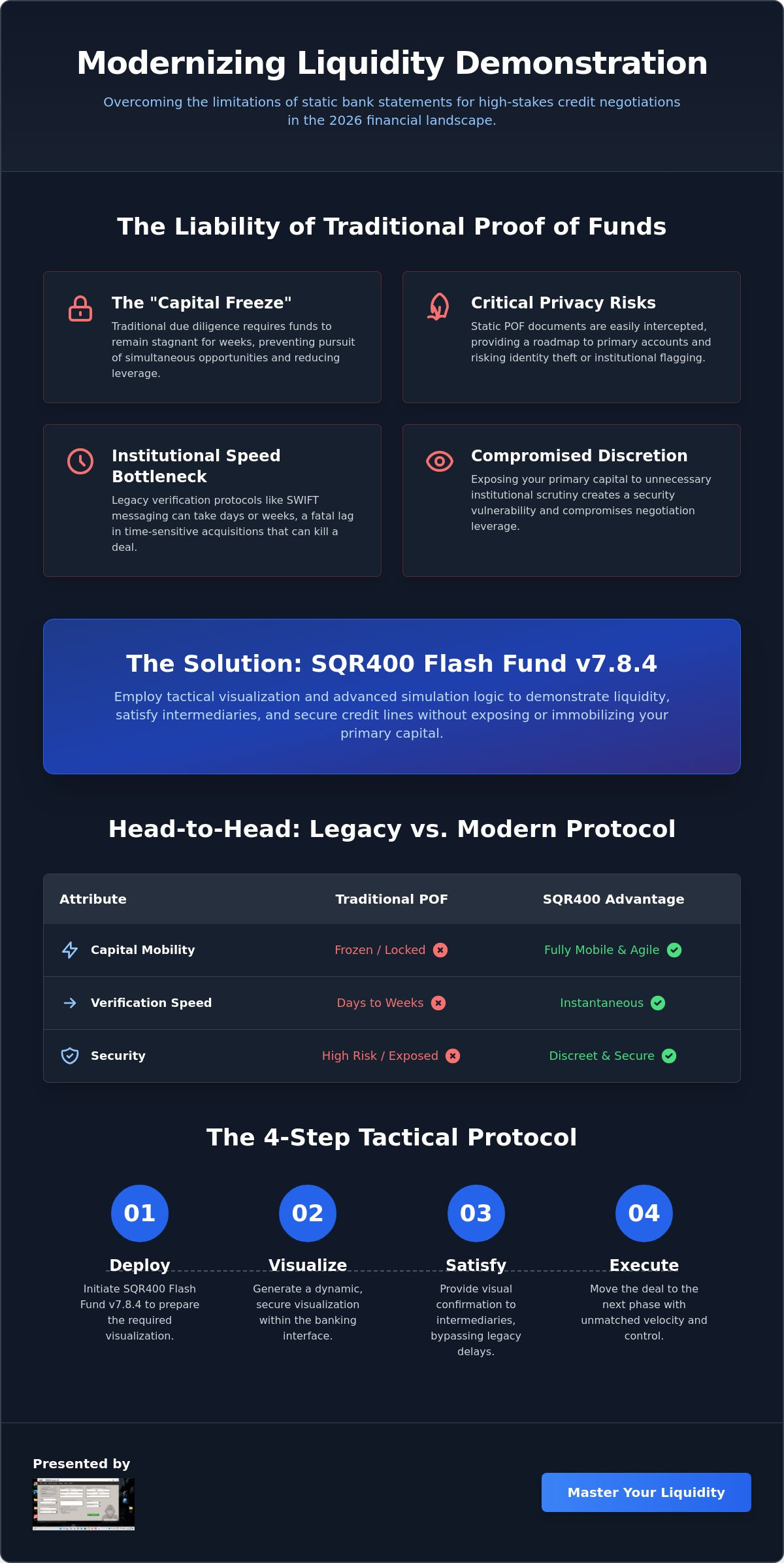 How to Show Liquidity for a Credit Line: Tactical Visualization in 2026