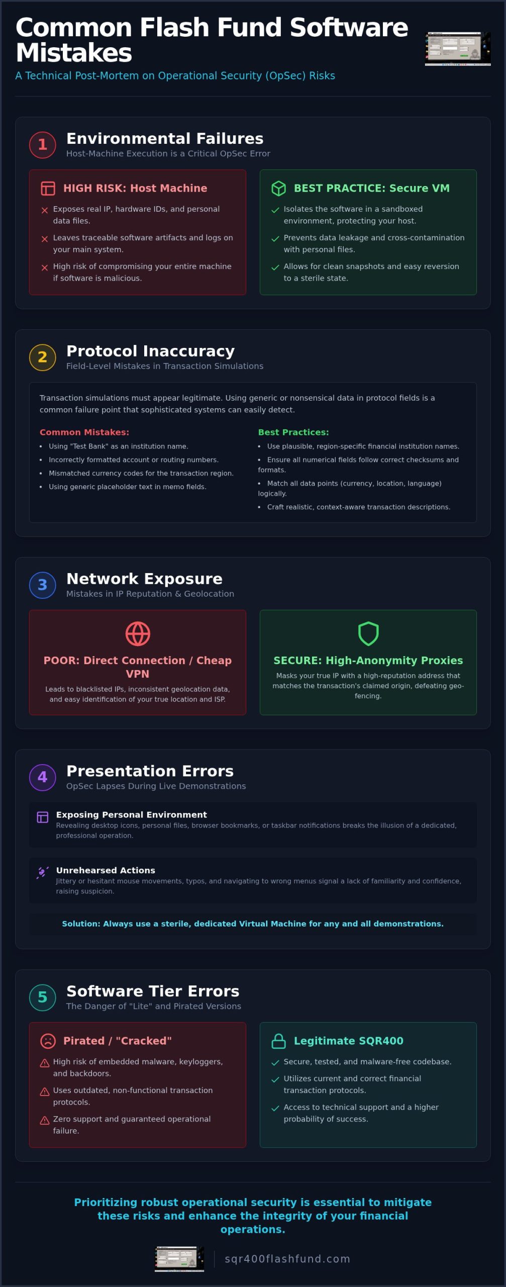 Common Flash Fund Software Mistakes: A Technical OpSec Post-Mortem (2026)
