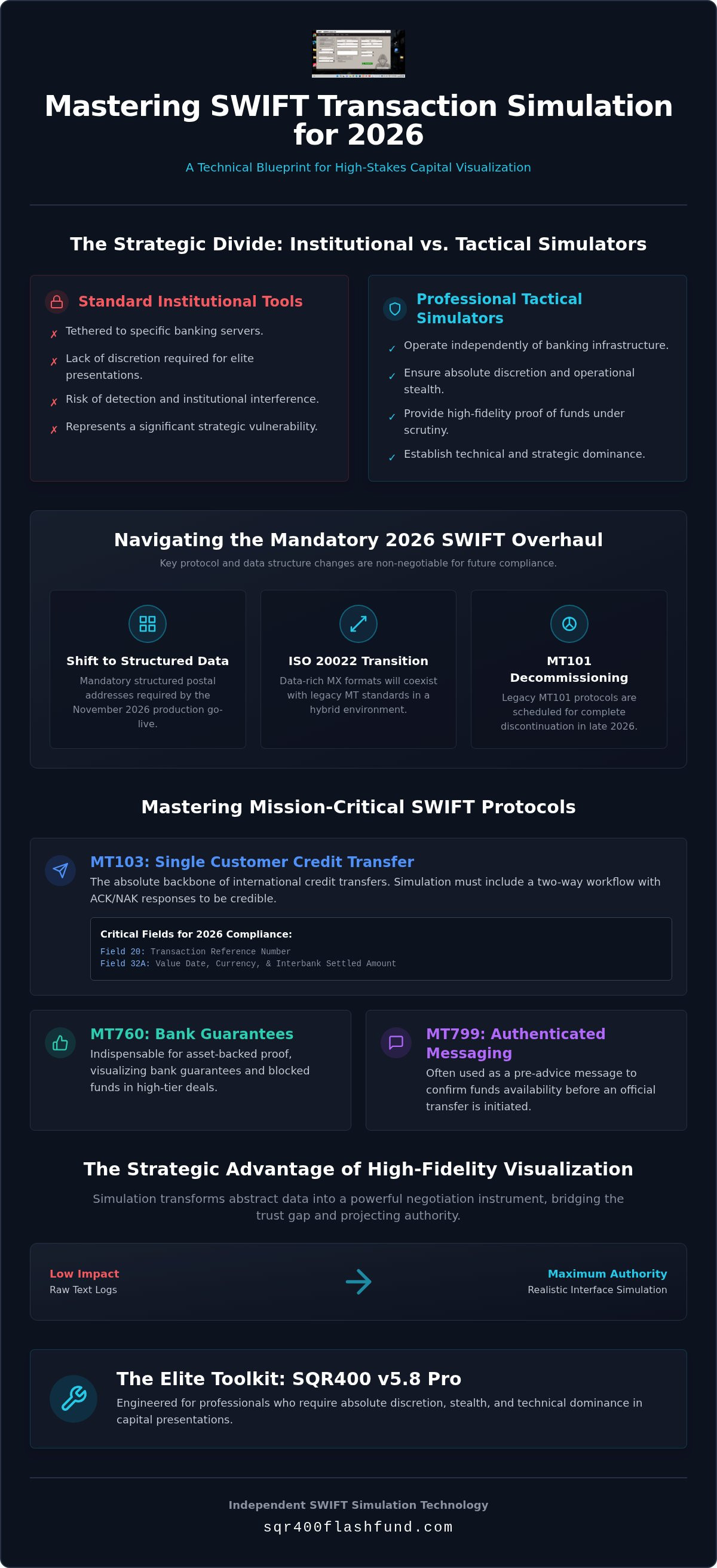 SWIFT Transaction Simulation: Technical Protocols and Professional Implementation in 2026
