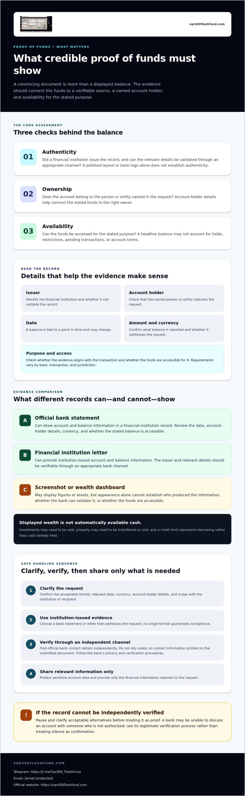 What Banks Look for in Proof of Funds: Verification Guide