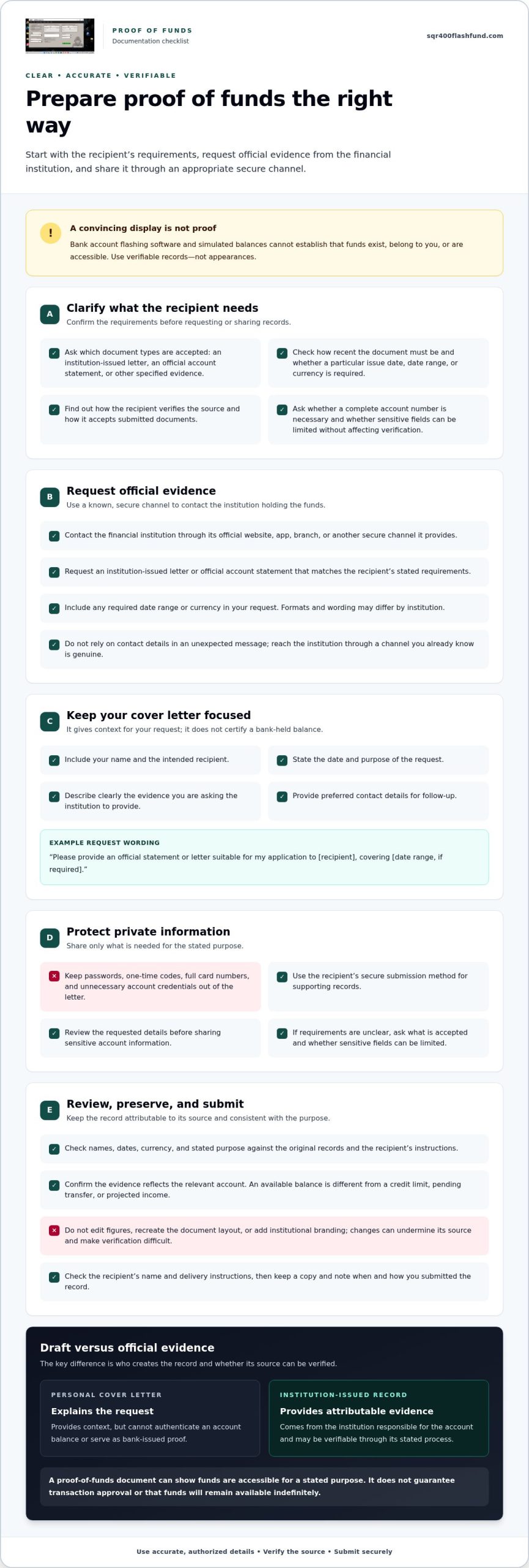 How to Write a Proof of Funds Letter Yourself: A Safe, Step-by-Step Guide