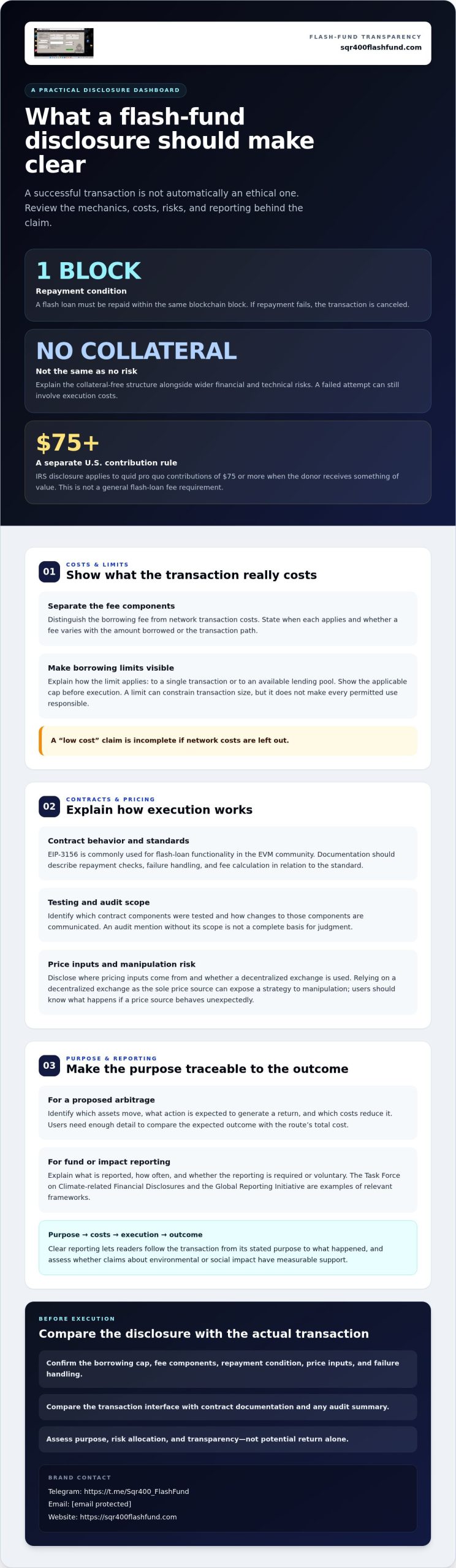 Ethical Considerations of Using Flash Funds and Fees